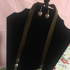 Brand new never used matching earrings & necklace